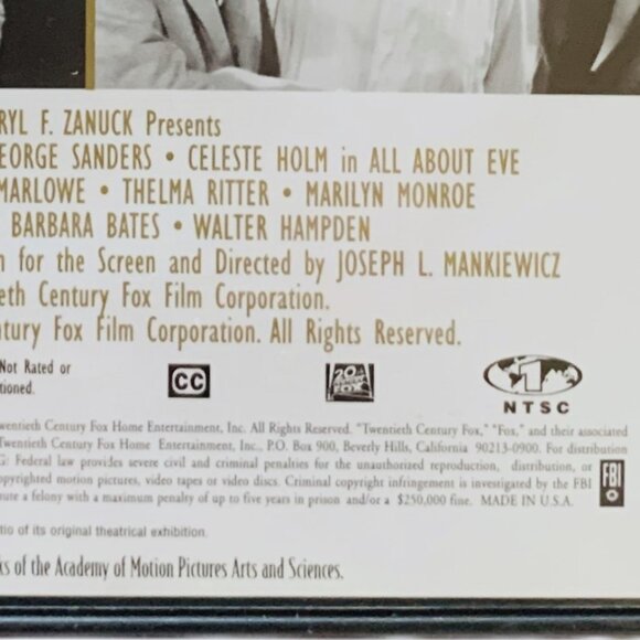 Bette Davis DVDs What Ever Happened to Baby Jane? All About Eve B&W - Picture 4 of 8